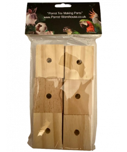 Parrot-Supplies Natural Wood Slats Medium - Parrot Toy Making Parts - Pack of 12